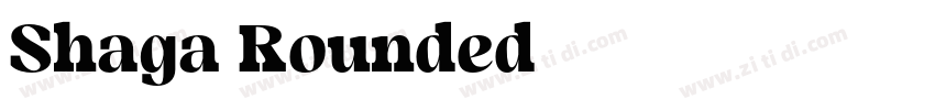 Shaga Rounded字体转换